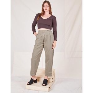 BIG BUD PRESS THE TROUSER PANT SIZE L KHAKI GREEN